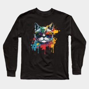 Splashing Colours Long Sleeve T-Shirt